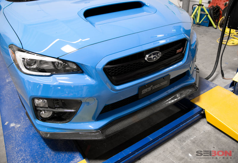 Seibon Carbon Fiber Front Lip For 2015-2017 Subaru WRX/STi FL15SBIMP-MB1 Photo - Primary