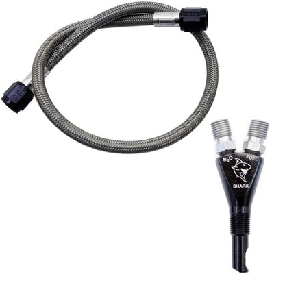 Nitrous Express Shark SHO 400 HP EFI Nozzle w/2ft SHO Hose 90019 90019 Photo - Primary