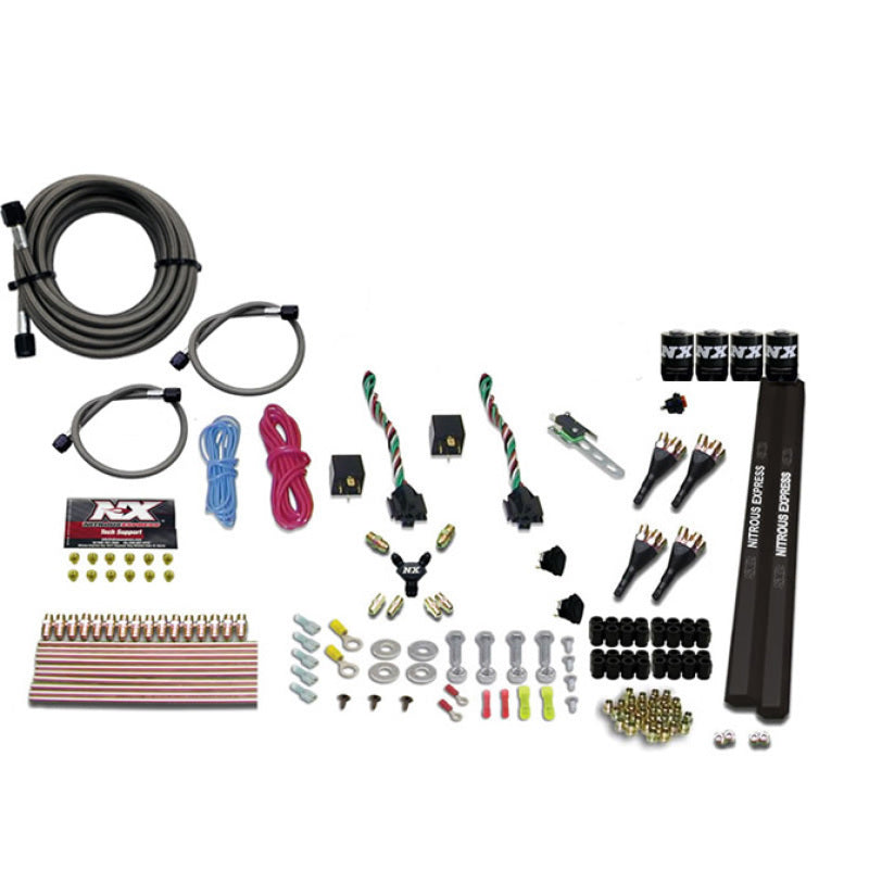 Nitrous Express 4 Cyl SX2 Nozzle Nitrous Kit (100-300HP x 2) w/o Bottle 90094-00 90094-00 Photo - Primary