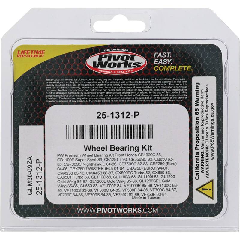 Pivot Works Pw Premium Wheel Bearing 25-1312-P 25-1312-P Photo - Primary