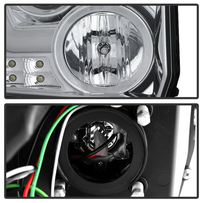Spyder GMC Sierra 14-16 Projector Headlights Light Bar DRL Chrm PRO-YD-GS14V2-LBDRL-C 5080868 5080868 User 1