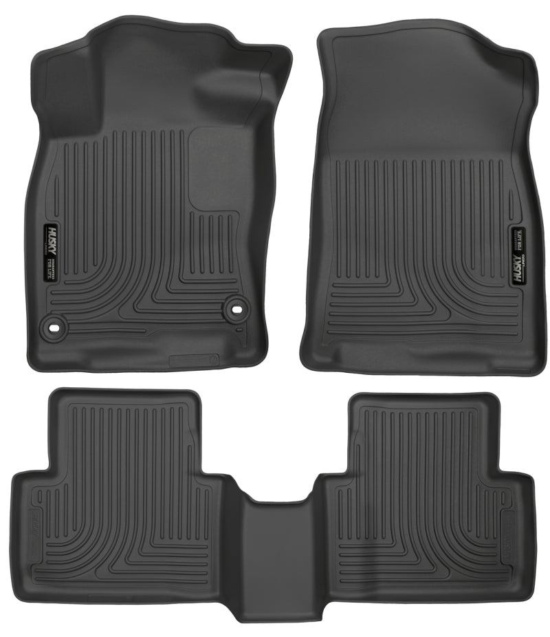 Husky Liners 2016 Honda Civic (4DR) WeatherBeater Combo Black Floor Liners (3pc) 98461 Photo - Primary