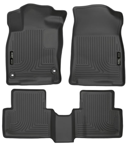 Husky Liners 2016 Honda Civic (4DR) WeatherBeater Combo Black Floor Liners (3pc) 98461 Photo - Primary
