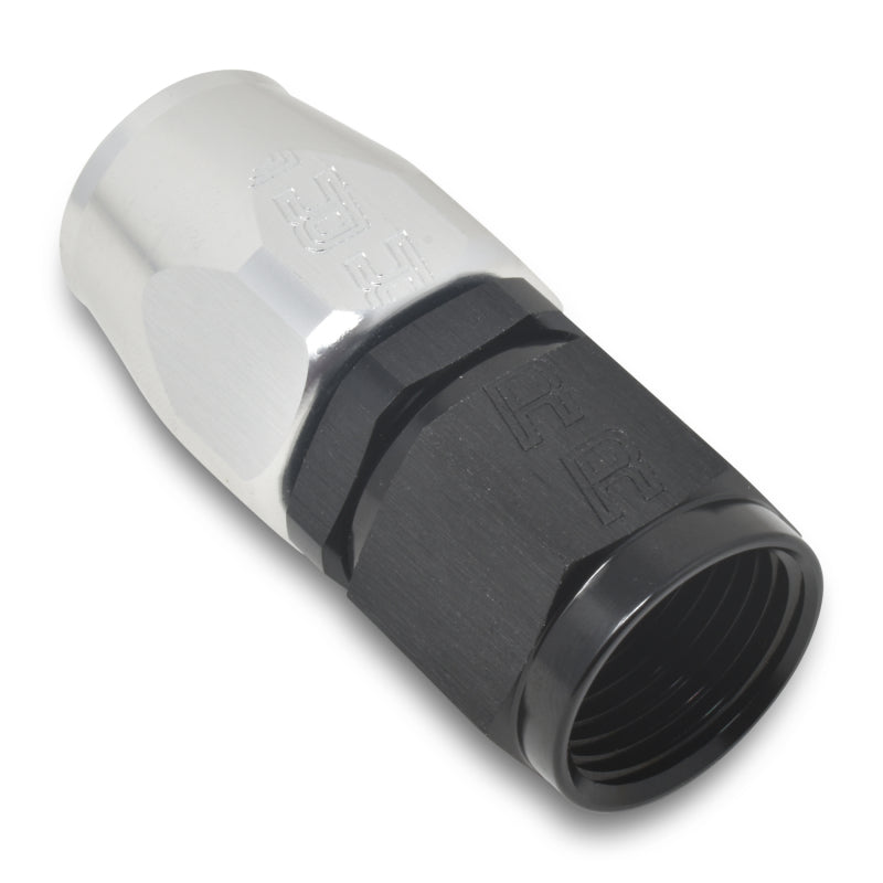 Russell Performance -16 AN Silver/Black Straight Full Flow Hose End 610063 610063 Photo - out of package