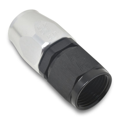 Russell Performance -16 AN Silver/Black Straight Full Flow Hose End 610063 610063 Photo - out of package