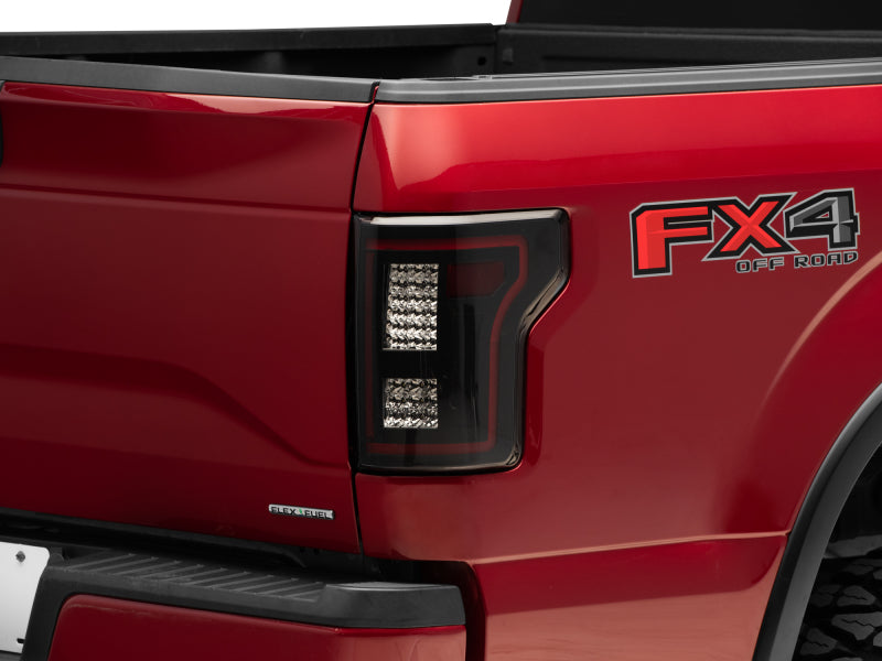 Raxiom 15-17 Ford F-150 w/Non-BLIS LED Tail Lights Sequential Turn Signals- Blk Hsng (Smoked Lens) T544626