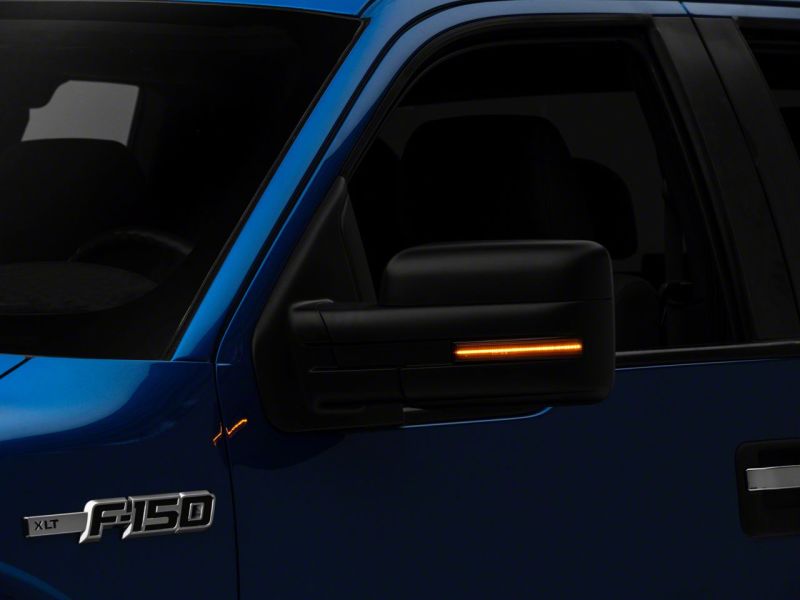 Raxiom 09-14 Ford F-150 Axial Series Sequential LED Mirror Mounted Turn Signals- Smoked T544359 T544359 Photo - Close Up
