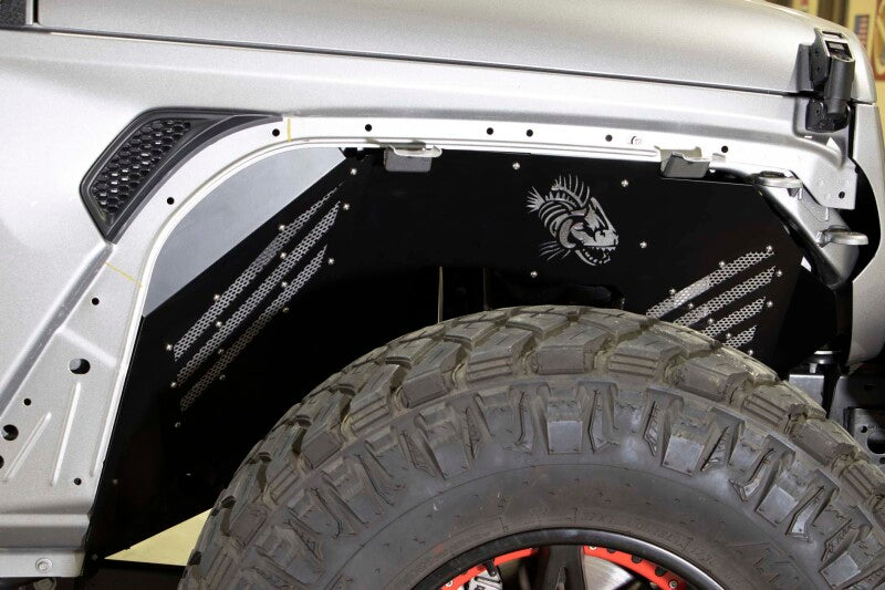 Fishbone Offroad 2018+ Jeep Wrangler/Gladiator - Black Powdercoat Front Inner Fenders FB33193F FB33193F Photo - lifestyle view