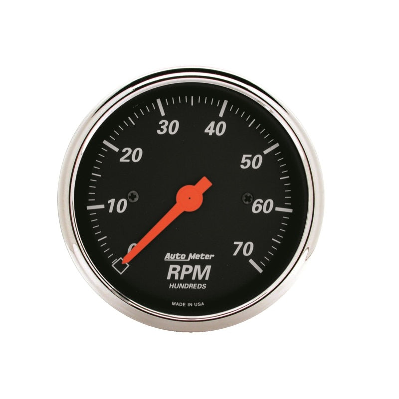 Autometer Gauge, Tachometer, 3 1/8", 7K Rpm, In-Dash, Designer Black 1478 User 1