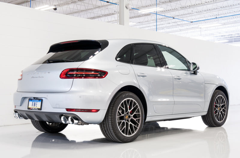AWE Tuning Porsche Macan Track Edition Exhaust System - Chrome Silver 102mm Tips 3020-42040 3020-42040 Photo - Mounted