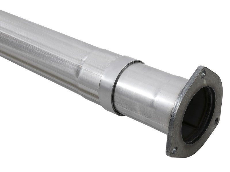 aFe Power 11-14 Ford F250/F350 6.7L Diesel Rebel XD 4in 409 SS DPF-Back Exhaust System - Pol Tips 49-43120-P 49-43120-P Photo - Close Up