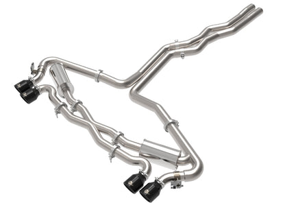 aFe 20-22 Audi RS6 Avant V8 4L (tt) MACH Force-Xp 3in to 2.5in 304 SS Cat-Back Exhaust w/ Black Tip 49-36448-B 49-36448-B Photo - Primary