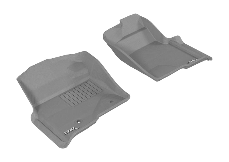 3D MAXpider 2010-2014 Ford F-150 Regular/Supercab/Supercrew Kagu 1st Row Floormat - Gray L1FR07211501 L1FR07211501 Photo - Primary