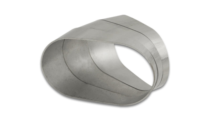 Vibrant Horizontal 304 SS Oval Pie Cuts 3.5in OD Tight 45 Degree Elbow 13580 13580 Photo - Primary