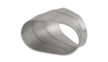 Vibrant Horizontal 304 SS Oval Pie Cuts 3.5in OD Tight 45 Degree Elbow 13580 13580 Photo - Primary
