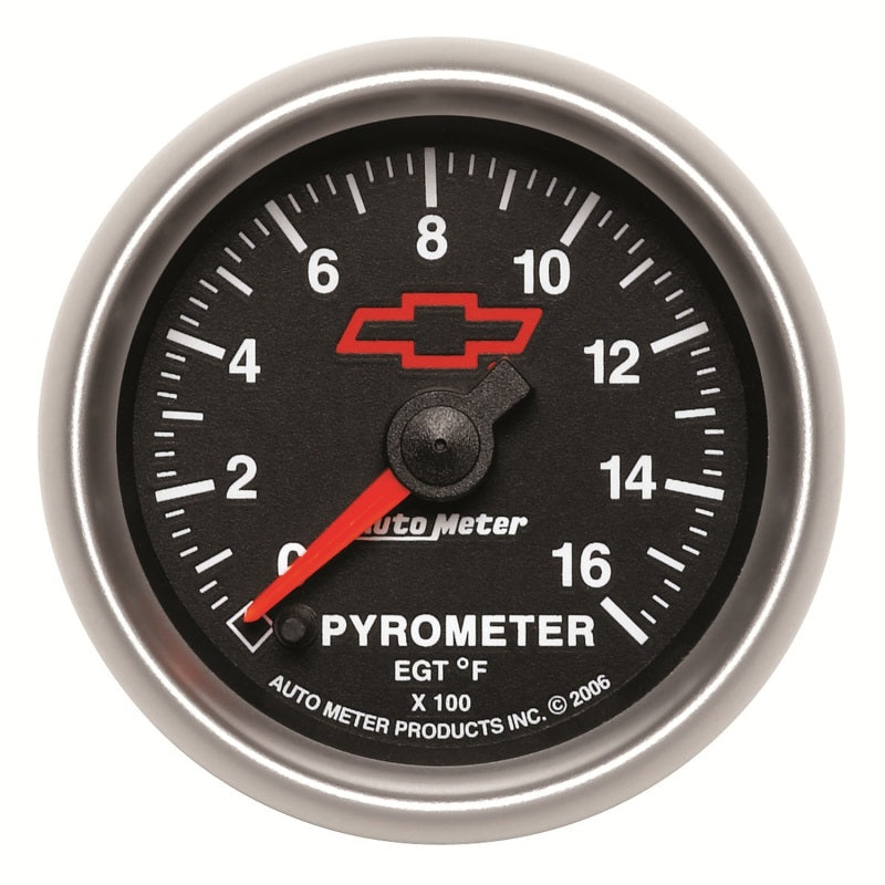 Autometer Gauge Pyro/EGT 2" 1600 Deg. F DSM GM Bowtie Blk 3644-00406 Photo - Primary