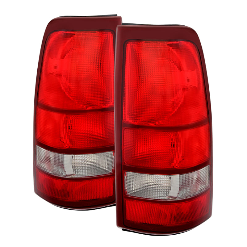 SPYDER Xtune Chevy Silverado 99-02 / GMC Sierra 99-06 OE Style Tail Lights Red Clear ALT-JH-CS99-OE-RC 9027185 9027185 Photo - Primary