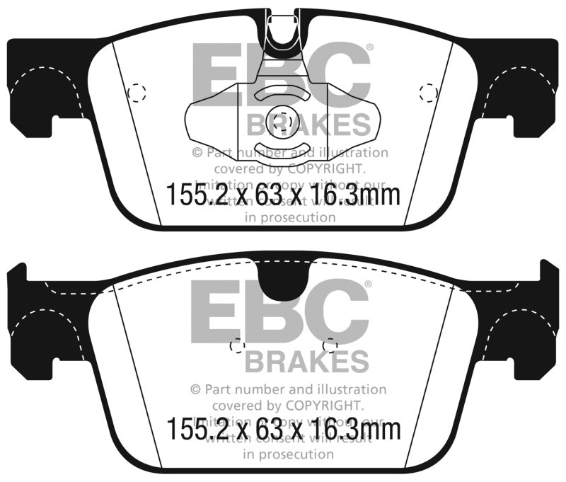 EBC 2017+ Volvo S90 2.0L Turbo Greenstuff Front Brake Pads DP22305 DP22305 Photo - Primary