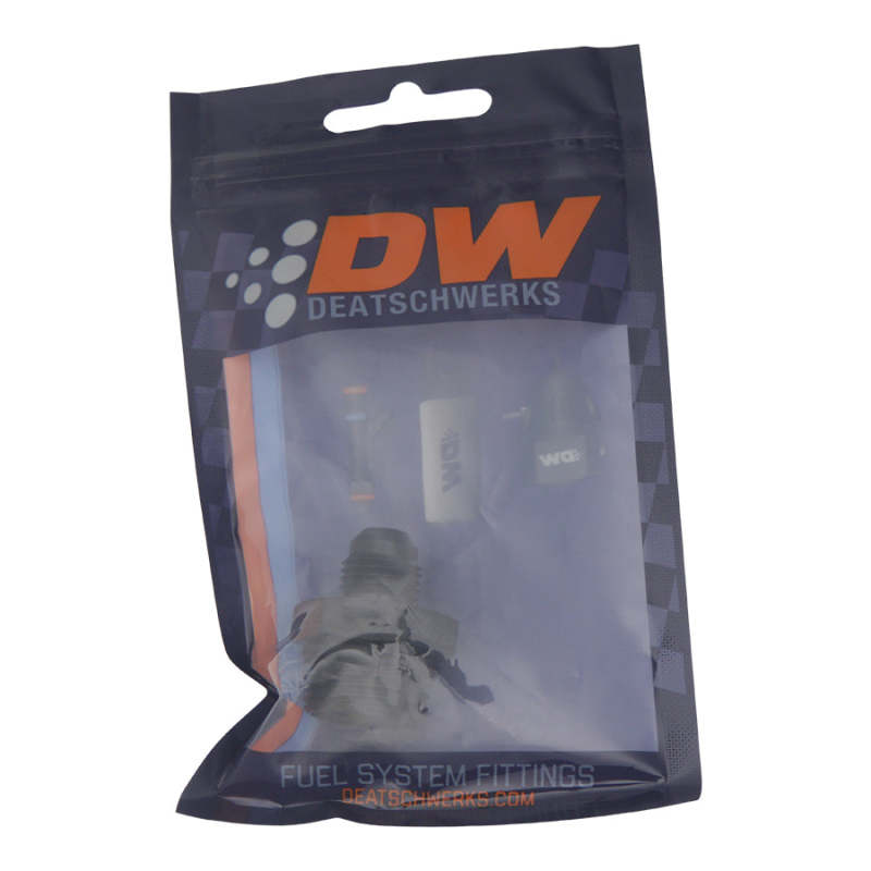 DeatschWerks 10AN ORB Male to 6AN Male Flare Adapter (Incl O-Ring) - Anodized Matte Black 6-02-0407-B 6-02-0407-B Photo - lifestyle view