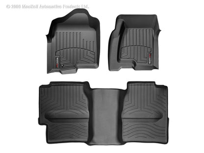 WeatherTech 99-07 Chevrolet Silverado Extended Cab Classic Rear FloorLiner - Black 440031-440622 Photo - Primary