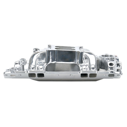 Edelbrock Polished S/B Chevy RPM Air-Gap Manifold 75011 Photo - Unmounted