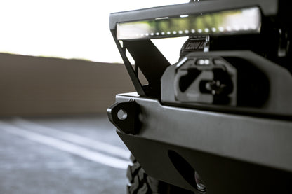 DV8 Offroad 07-23 Jeep Wrangler/Gladiator JT/JK/JL FS-25 Stubby Front Bumper w/Plated Bull Bar FBJL-06 FBJL-06 Photo - Unmounted