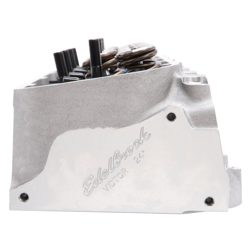 Edelbrock Race Cyl Head Musi CNC BBC Victor 24Deg Complete 61409 61409 Photo - out of package