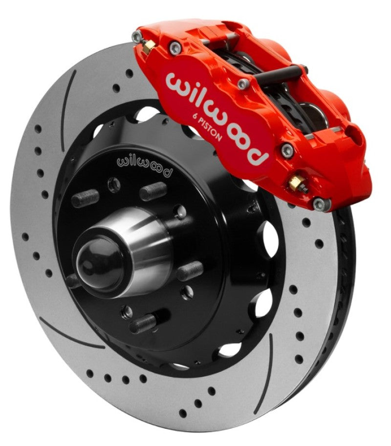Wilwood Forged Narrow Superlite 6R Front Big Brake Kit 14in Rotors 63-87 C10 - Red 140-15942-DR 140-15942-DR User 1