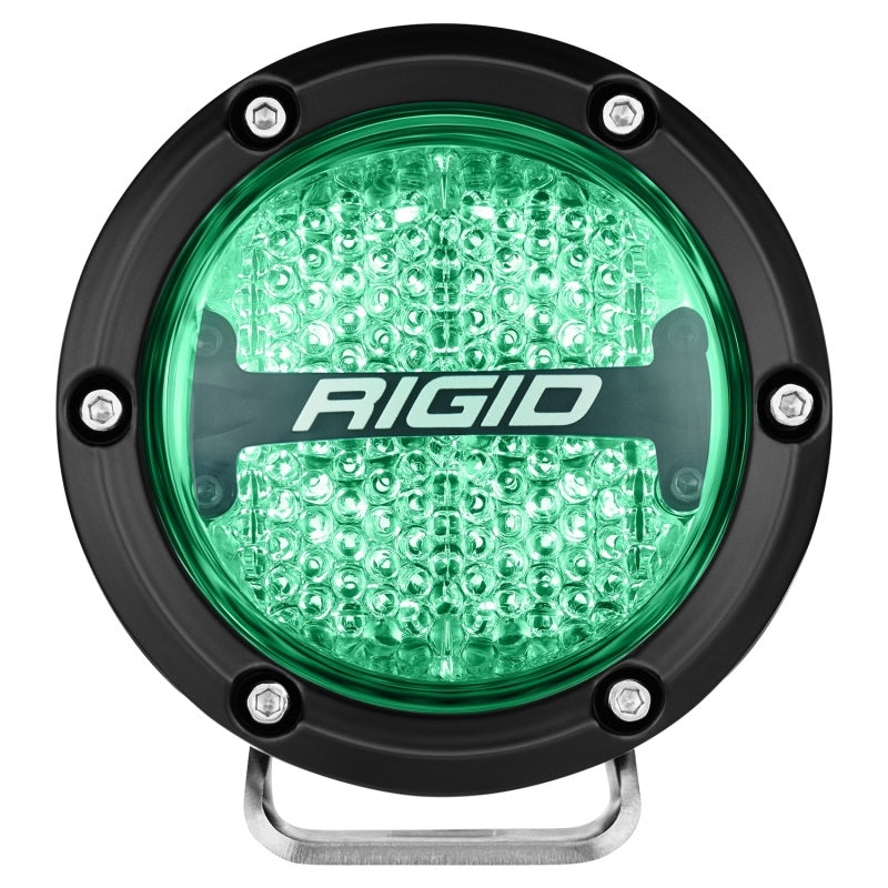Rigid Industries 360-Series 4in LED Off-Road Diffused Beam - RGBW Backlight (Pair) 36400 36400 Photo - Unmounted