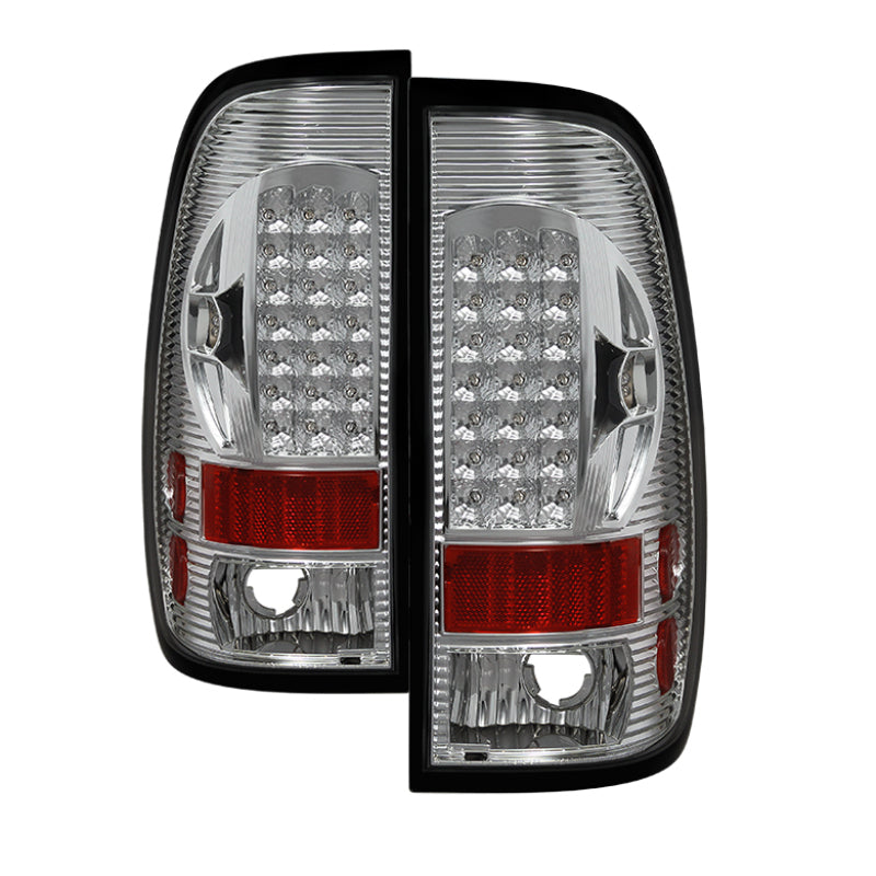 SPYDER Xtune Ford F150 Styleside 97-03 / F250/350/450/550 99-07 LED Tail Lights Chrome ALT-ON-FF15097-LED-C 5012944 5012944 Photo - Primary