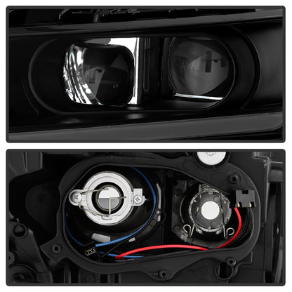 SPYDER xTune 14-18 Chevy Impala (Excl Limited) DRL Halogen Proj Headlights - Blk Smk (PRO-JH-CIM15-LB-BSM) 9042881 9042881 Photo - Unmounted