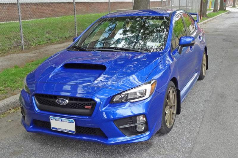 Rally Armor 15+ Subaru Wrx & Sti Sedan Only Ur Black Mud Flap w/ White Logo MF32-UR-BLK/WH User 2