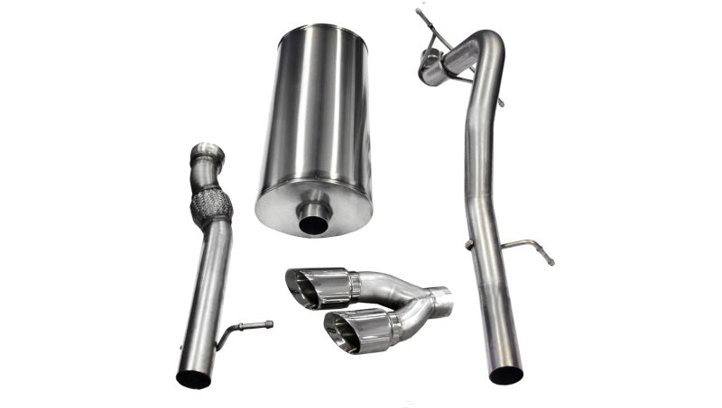 Corsa Performance 11-13 Cadillac Escalade ESV 6.2L V8 Polished Sport Cat-Back Exhaust 14882 Photo - Primary
