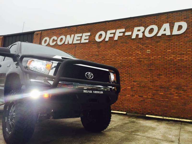 Road Armor 14-20 Toyota Tundra Stealth Front Winch Bumper w/Lonestar Guard - Tex Blk 914R5B 914R5B Photo - Primary