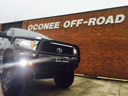 Road Armor 14-20 Toyota Tundra Stealth Front Winch Bumper w/Lonestar Guard - Tex Blk 914R5B 914R5B Photo - Primary