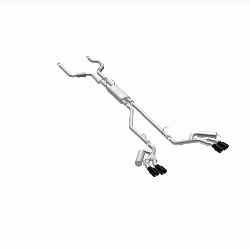 MagnaFlow 20-21 Ford Explorer 3.0L V6 Dual Exit Quad Black Chrome Tip Street Series Cat-Back Exhaust 19515 19515 360 Degree Image Set