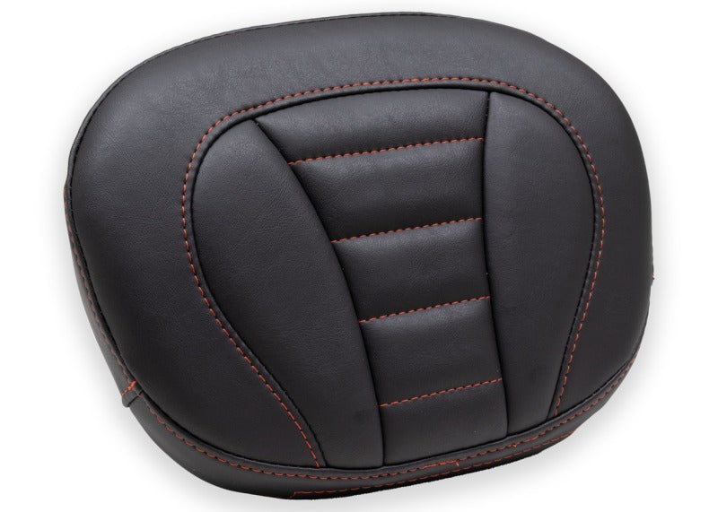 Mustang Motorcycle Mustang 08-21 Harley Rd King, 08-23 Street Glide Trike Sissy Bar Pad Deluxe(12 inch x 9 inch)- Black 79015AB 79015AB Photo - Primary