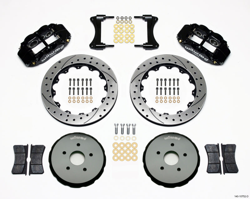 Wilwood Narrow Superlite 6R Front Hat Kit 12.88in Drilled 2008 Toyota Matrix 140-10752-D 140-10752-D Photo - Primary