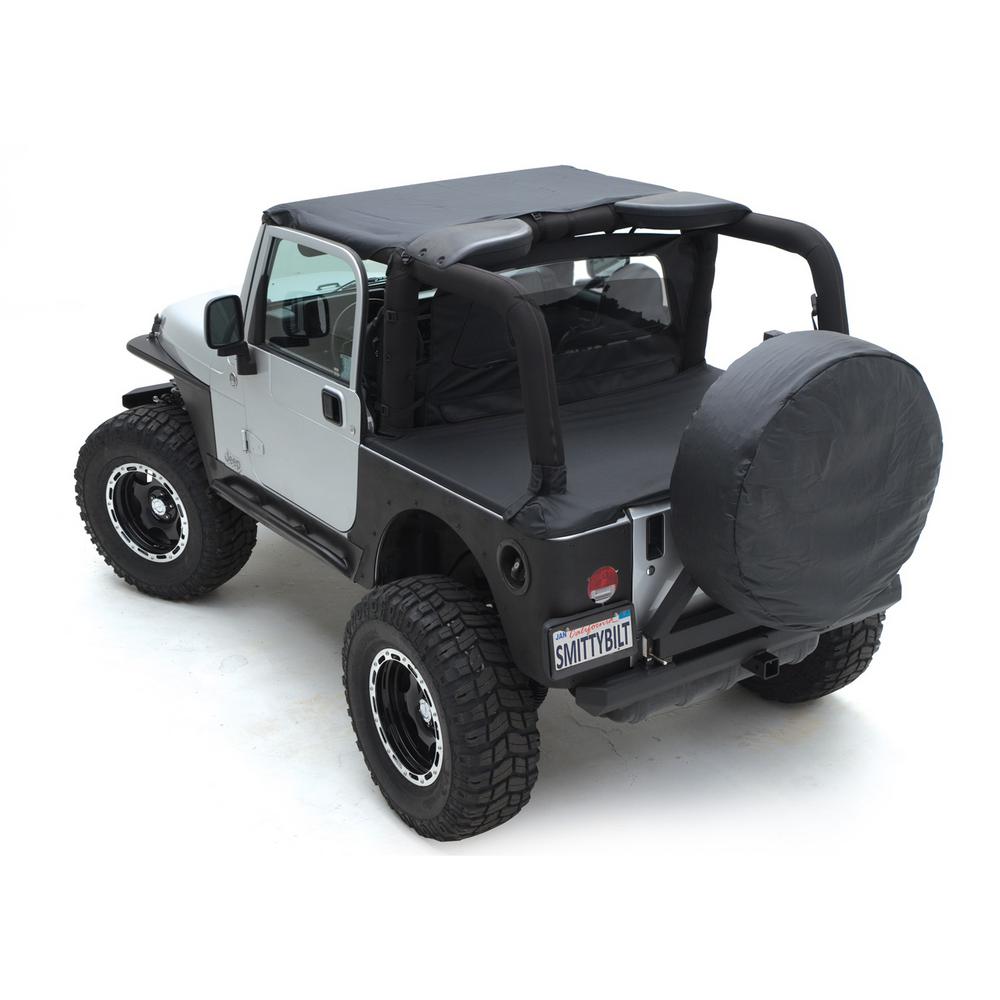 Smittybilt Spare Tire Cvr Den Blk 773215