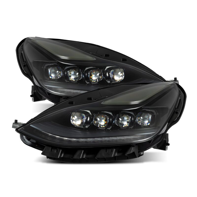 AlphaRex 17-22 Tesla Model 3/20-23 Model Y NOVA LED Proj Headlights Alpha-Blk w/Actv Lgt & Seq.Sig 880859 880859 Photo - Primary