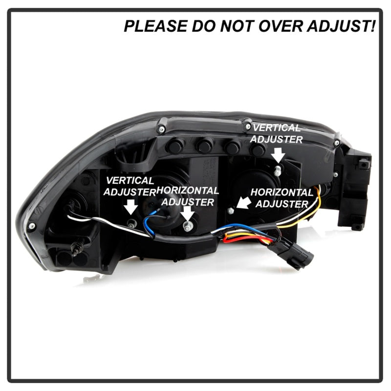 Spyder 06-13 Chevy Impala / 06-07 Chevy Monte Carlo Projector Headlights - Light Bar - Black 5086679 5086679 Photo - Unmounted