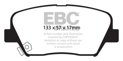 EBC Disc Brake Pad Set DP61863 Photo - Primary
