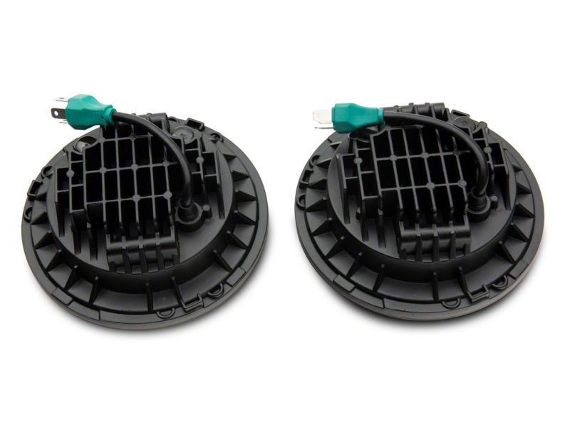 Raxiom 07-18 Jeep Wrangler JK 7-In LED Headlights Orange Housing- Clear Lens J154700 J154700 Photo - Close Up