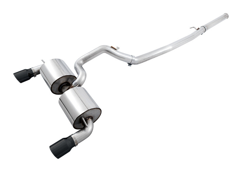 AWE Tuning Ford Focus RS Touring Edition Cat-back Exhaust - Non-Resonated - Diamond Black Tips 3015-33088 3015-33088 Photo - Primary