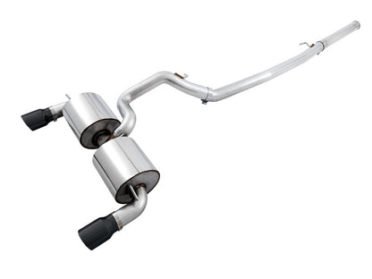 AWE Tuning Ford Focus RS Touring Edition Cat-back Exhaust - Non-Resonated - Diamond Black Tips 3015-33088 3015-33088 Photo - Primary