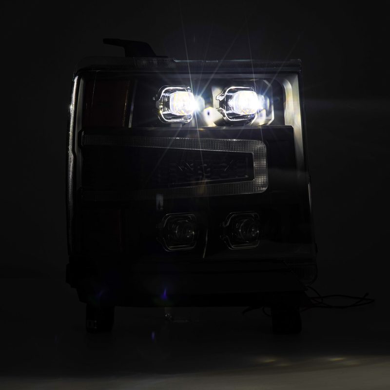 AlphaRex 16-18 Chevy 1500HD NOVA-Series LED Proj Headlights BK w/Actv Lgt/SeqSig & DRL (Req 810023) 880237 880237 User 4