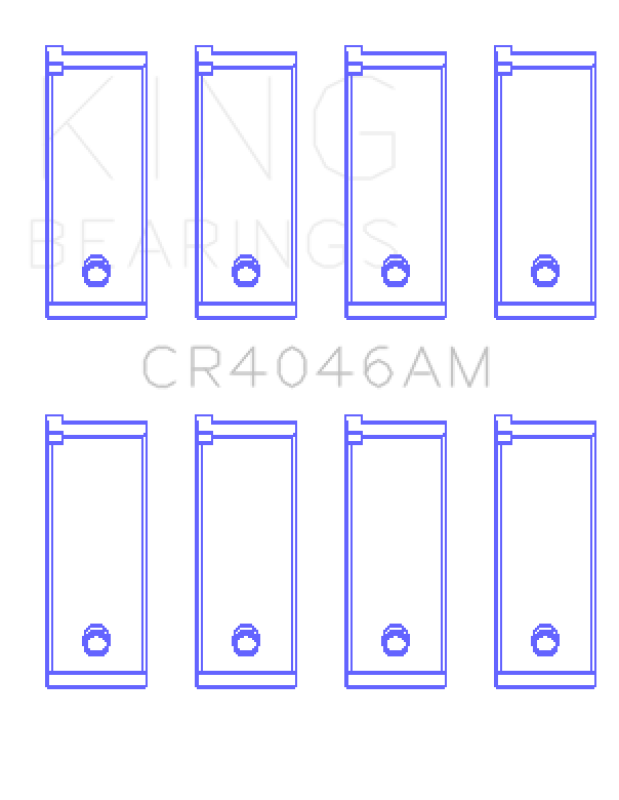 King Engine Bearings King Acura D16A1 (Size STD) Rod Bearing Set CR4046AM CR4046AM Photo - Primary