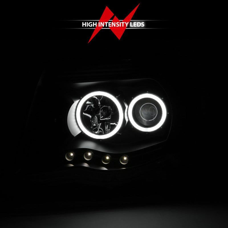 Anzo 2005-2011 Toyota Tacoma Projector Headlights w/ Halo Black 121282 Photo - lifestyle view