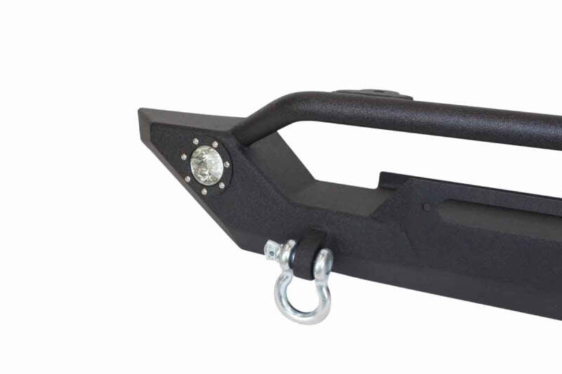 Fishbone Offroad 87-06 Jeep TJ/YJ Wrangler TJ/YJ Steel Front Bumper W/LEDs - Blk Textured Powercoat FB22016 FB22016 Photo - out of package