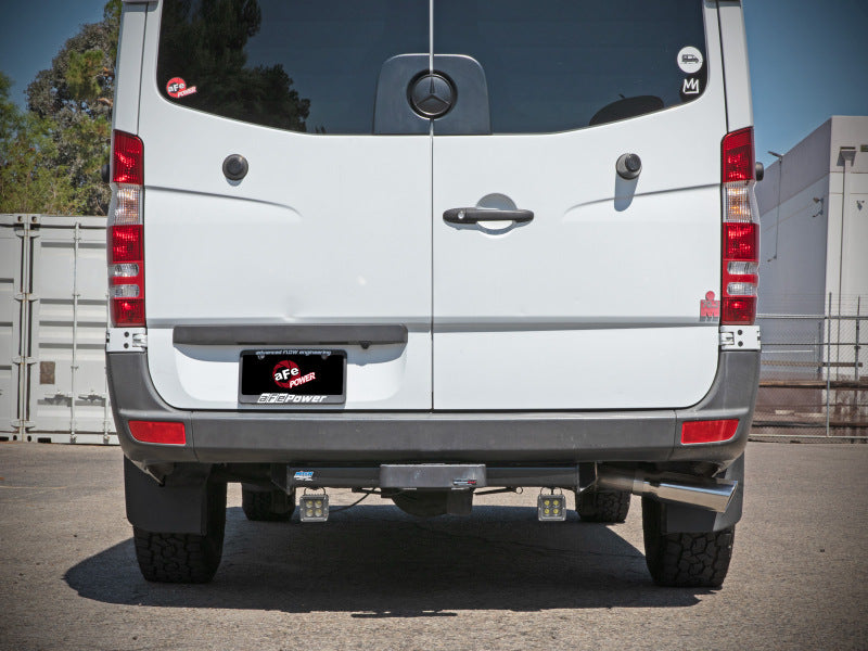 aFe Vulcan Series 3in 304SS DPF-Back Exhaust w/ Polished Tip 14-18 Mercedes-Benz Sprinter 2500 49-36502-P 49-36502-P Photo - Mounted